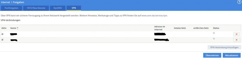 FritzBox VPN