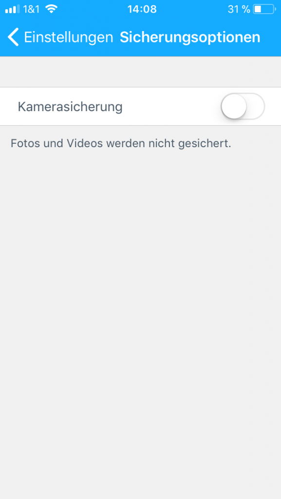 WD My Cloud Kamerasicherung iPhone