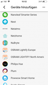 Google Home App Smarthome
