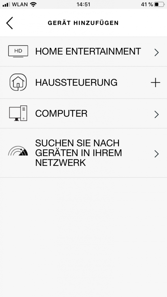 Einrichtung des Harmony Hub