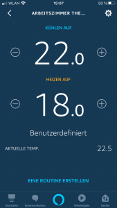 Amazon Echo OpenHAB Thermostate