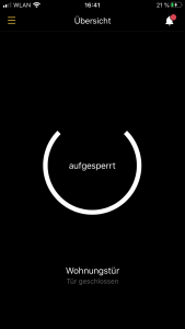 Smart Lock App für das Türschloss