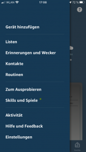 Amazon Echo Skills verwalten