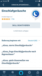 Amazon Echo Einschlafgeräusche