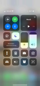 iPhone Menü Bildschirm spiegeln
