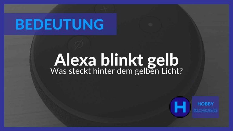 Amazon Echo blinkt gelb, Amazon Echo leuchtet gelb