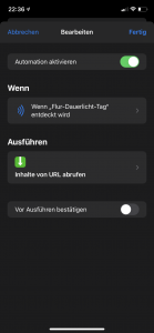iOS Kurzbefehle NFC-Tag