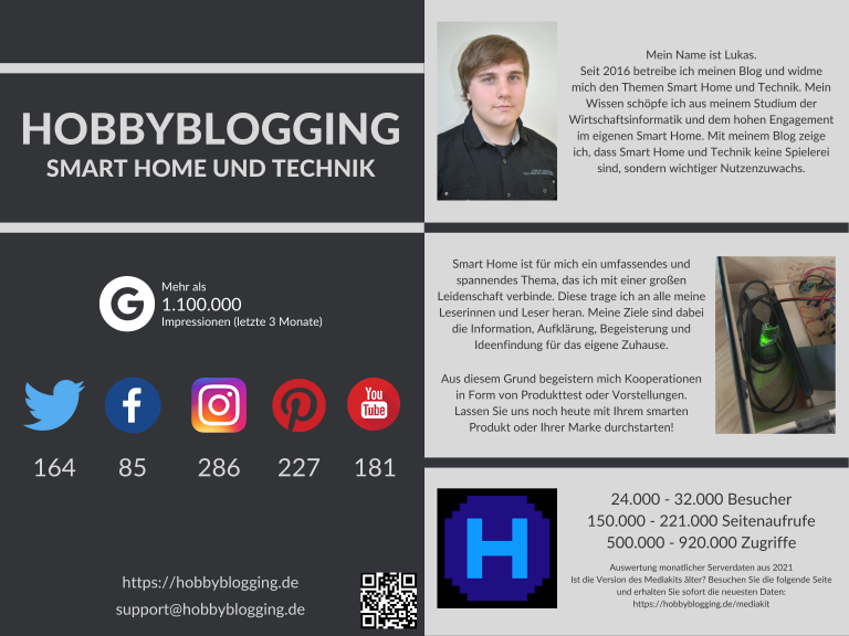 Mediakit Hobbyblogging