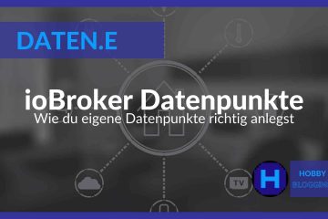 ioBroker Datenpunkte anlegen