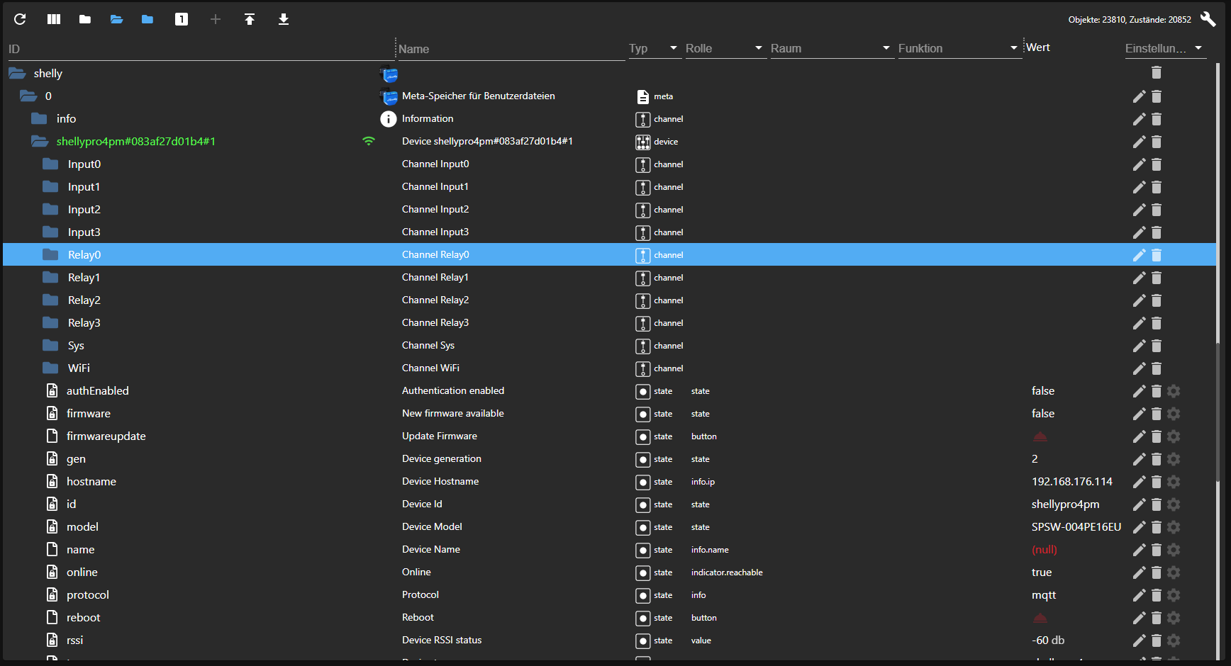 ioBroker Shelly Verbindung herstellen Hobbyblogging
