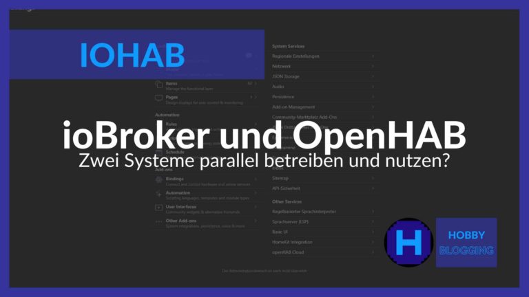ioBroker und OpenHAB gleichzeitig nutzen