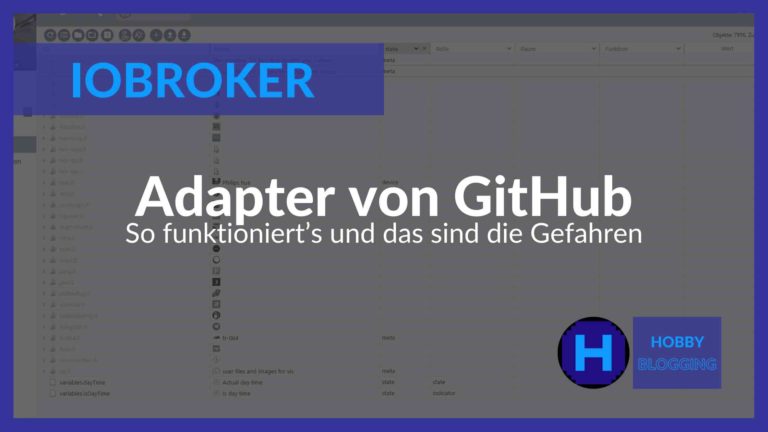 ioBroker Adapter von GitHub installieren