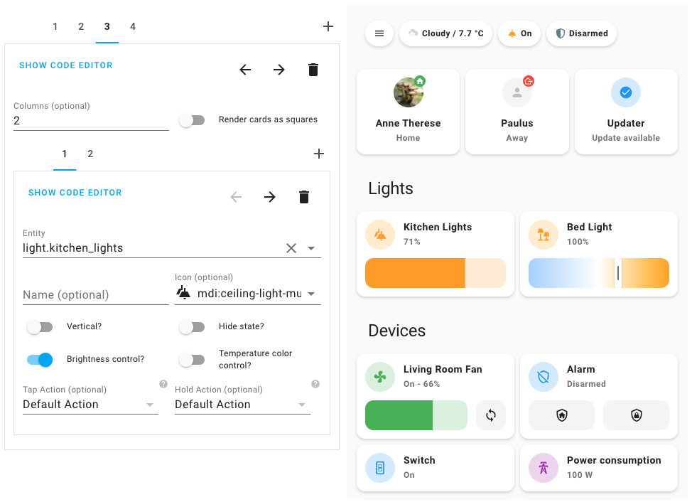 Mushroom Theme für Home Assistant