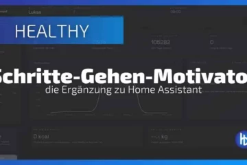 Dashboard des "Schritte-Gehen-Motivators", einer Ergänzung zu Home Assistant, mit dem Fokus auf Gesundheit und Fitness; das Bild zeigt wichtige Statistiken und Fortschritte zur Schrittanzahl, Kalorienverbrauch und Gewicht über einen Zeitraum von drei Tagen.