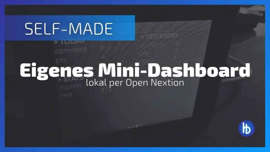Ein selbstgemachtes Mini-Dashboard, das lokale Daten mithilfe von Open Nextion anzeigt, beleuchtet die Funktionen wie „Heute“ und „Gestern“ sowie Statistiken für den Monat und das Jahr, präsentiert auf einem modernen, minimalistischen Bildschirm mit klar lesbarer Schrift.